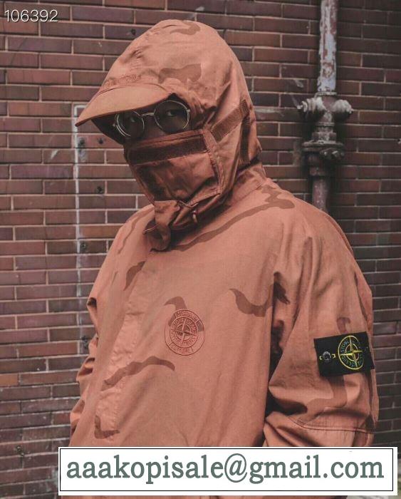 きちんと感をプラス  Supreme 19SS Stone Island Riot Mask Camo Jacket 2色可選 ダスター コート魅力的なカラー使い