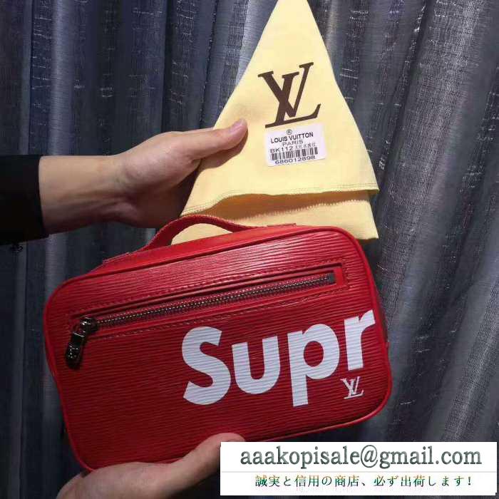 大注目シュプリームルイヴィトンコラボポンチSUPREME lvハンドバッグショッピング2色可選