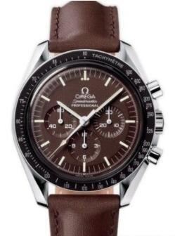 オメガスピードマスター プロフェッショナル腕時計レザーベルトブラウンOMEGA SPEEDMASTER