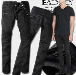 しっかり伸縮が効いたバルマンデニムメンズデニムパンツ BALMAIN ストレッチ スキニー