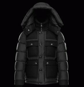 スタイリッシュなモンクレールメンズダウンジャケットMONCLER キルティングダウンアウターブラック