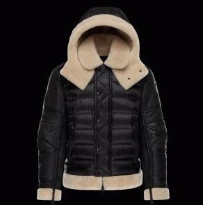 格好いいモンクレールタンクレッドダウンアウターMONCLER TANCREDE レザーダウンジャケット暖かい