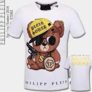 PHILIPP PLEIN Tシャツ\半袖2色可選2018春...