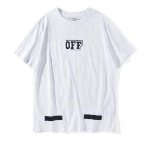 大活躍 オフホワイト Ｔシャツ コピー トップス　OFF英字...