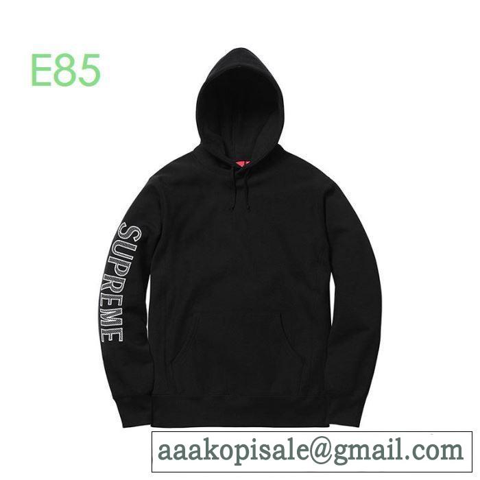 バーパーカーSupreme 19-20AW Sleeve Embroidery Hooded 3色可選 大胆なチェックの人気トレンド