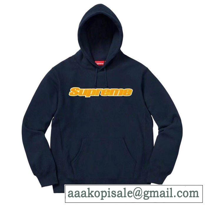 【2019秋冬】の注目トレンド SUPREME CHENILLE LOGO HOODED 3色可選  パーカー  今季トレンドをうまく取り