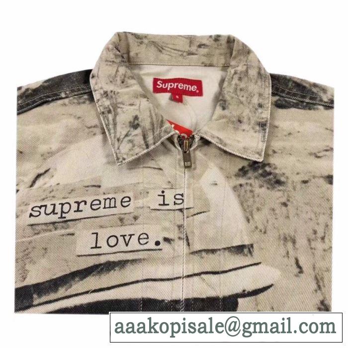 今年の秋冬のトレンド激安セール  ブルゾン Supreme 19FW Supreme Is Love Denim Work Jacket