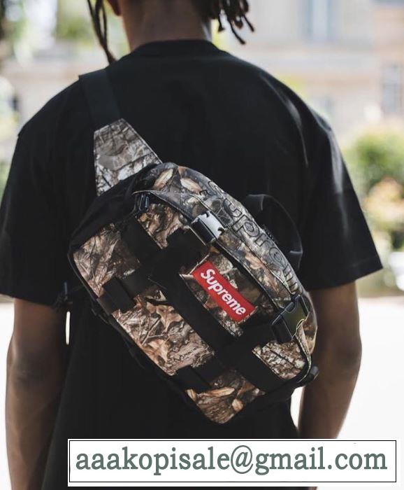 Supreme 19FW WaistBagShoulderBag おすすめする注目トレンド おしゃれ度アップ秋冬コレクション 4色可選  ボディバッグ