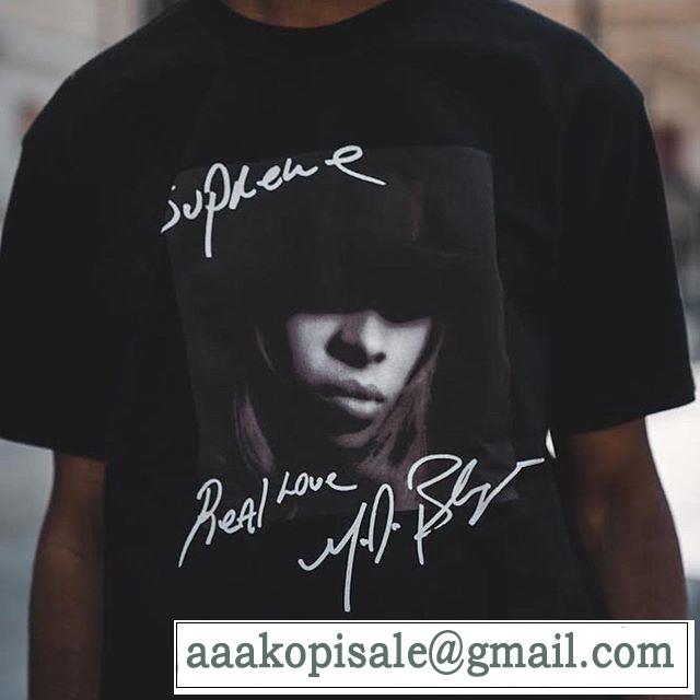 素敵続くトレンド 4色可選  Tシャツ/半袖 Supreme 19FW Mary.J Blige Tee  活躍するトレンドアイテム