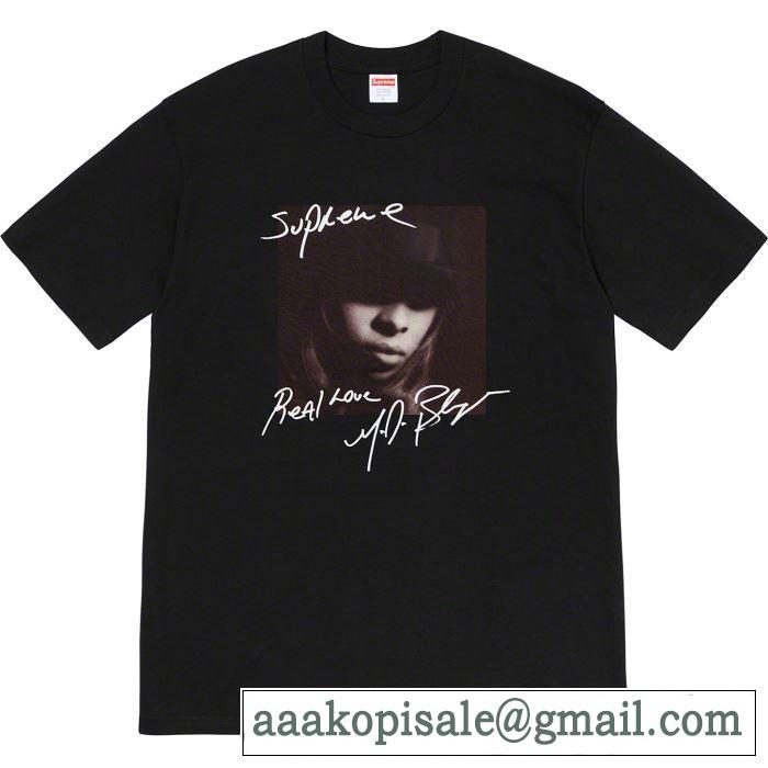 素敵続くトレンド 4色可選  Tシャツ/半袖 Supreme 19FW Mary.J Blige Tee  活躍するトレンドアイテム