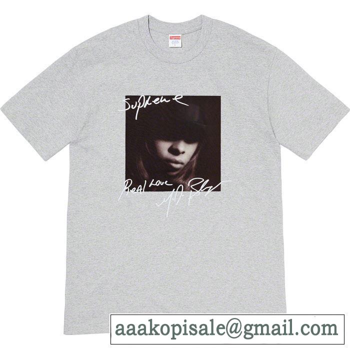 素敵続くトレンド 4色可選  Tシャツ/半袖 Supreme 19FW Mary.J Blige Tee  活躍するトレンドアイテム