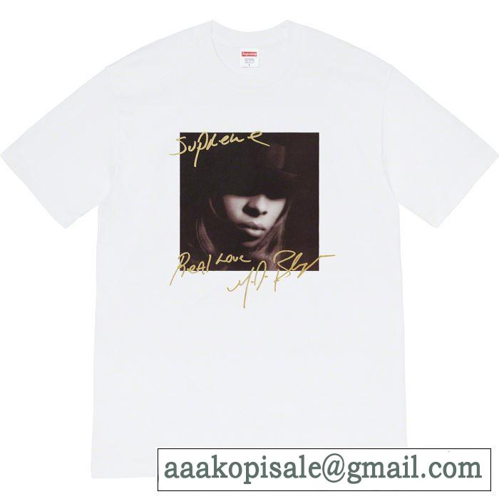 素敵続くトレンド 4色可選  Tシャツ/半袖 Supreme 19FW Mary.J Blige Tee  活躍するトレンドアイテム