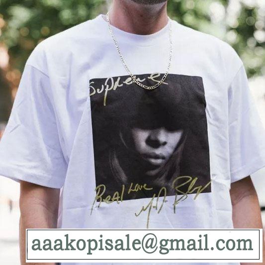 素敵続くトレンド 4色可選  Tシャツ/半袖 Supreme 19FW Mary.J Blige Tee  活躍するトレンドアイテム