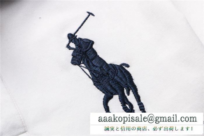 大人気アイテムPOLO ralph laurenポロ ラルフローレン通販刺繍ワッペン付きビジネス用ポロシャツメンズｔ半袖トップス