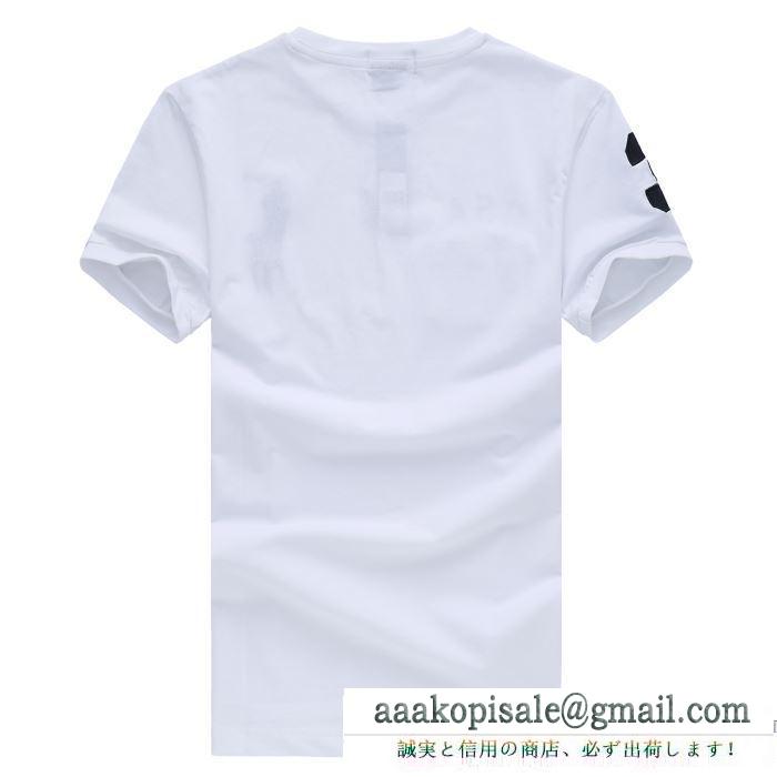 日本限定素材のPolo ralph laurenポロラルフローレンbig pony cotton jersey t-shirt (323690087)のメンズクルーネック半袖tシャツ