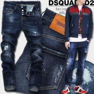 驚きの破格値大得価DSQUARED2ディースクエアードCITY BIKER JEANS [INDIGO] デニムパンツS74LB0321S303メンズジーンズコピー品