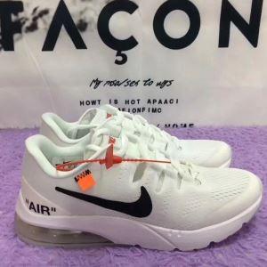 2018一番人気 NIKE × OFF-WHITE Air Max スニーカー メンズ セレブ愛用 オフホワイト履き心地抜群 超軽量 ファション