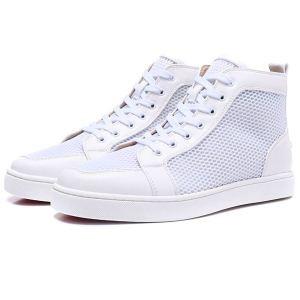 海外最新Christian Louboutin新作 スニーカー クリスチャン ルブタン 靴 コピーRANTUS ORLATO CROSTA ホワイト ハイカット シューズ