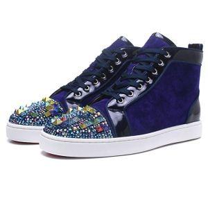洒落感たっぷりChristian Louboutinクリスチャンルブタン激安メンズスニーカースパイクシューズ通勤ハイカット靴