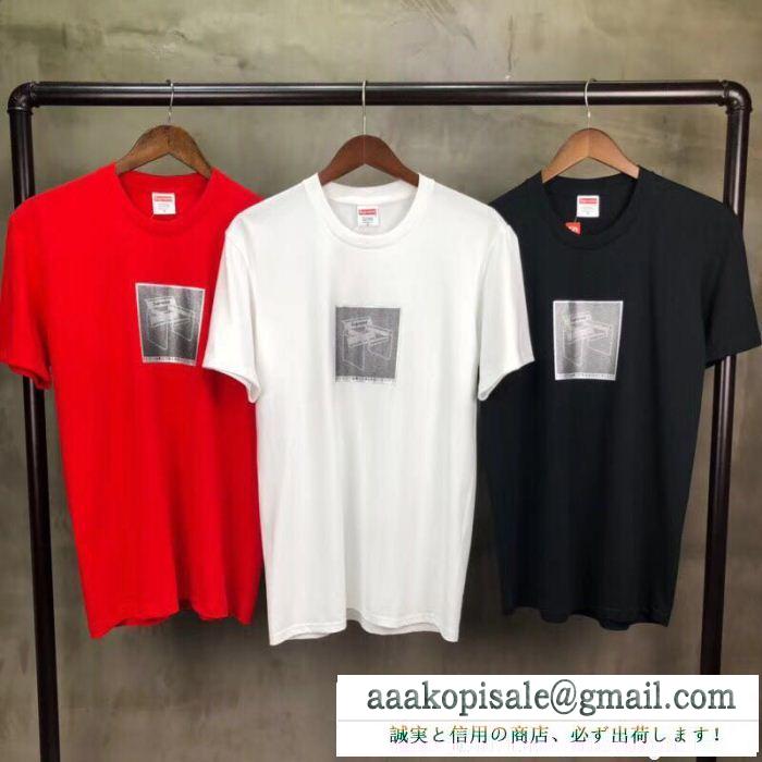 爆買い最新作シュプリーム通販コピーSUPREMEメンズクルーネック半袖Tシャツプリント限定販売モデル