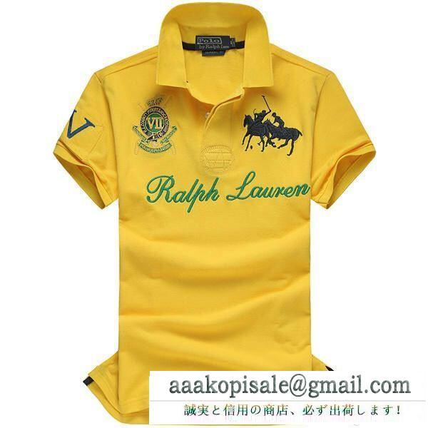 ポロ ラルフローレンpolo ralph laurenｔシャツメンズビジネス用ポロ半袖トップスコピー