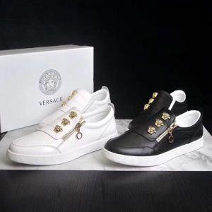 大人気新作 ヴェルサーチ VERSACE 2018新品セール 2色可選 フラットシューズ 今年流行_ヴェルサーチ VERSACE_ブランド コピー 激安(日本最大級)