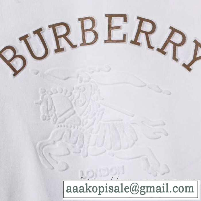 人気ファッション雑誌でも掲載 2019秋冬トレンドアイテム バーバリー BURBERRY 長袖Tシャツ 2色可選