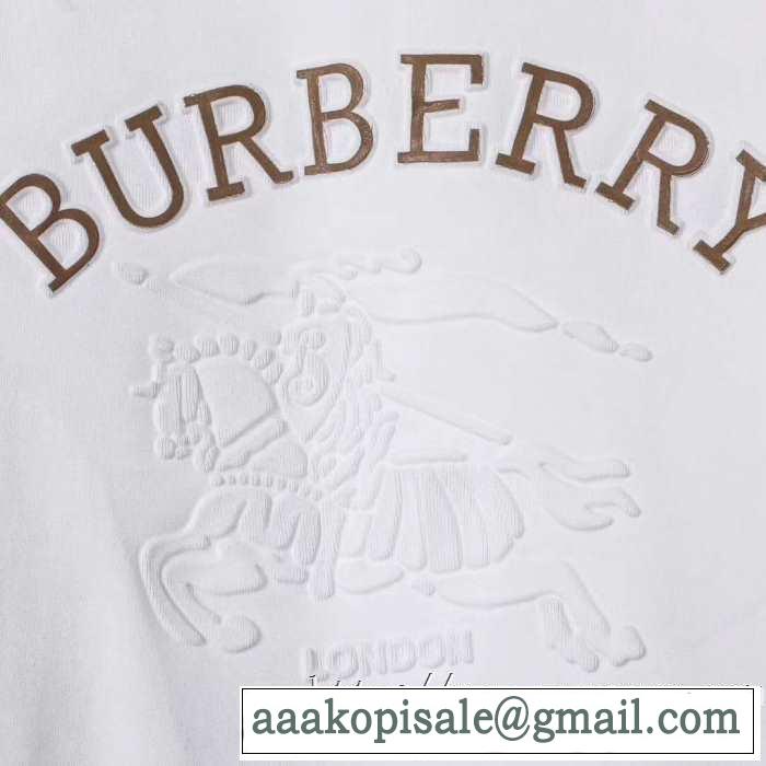 人気ファッション雑誌でも掲載 2019秋冬トレンドアイテム バーバリー BURBERRY 長袖Tシャツ 2色可選