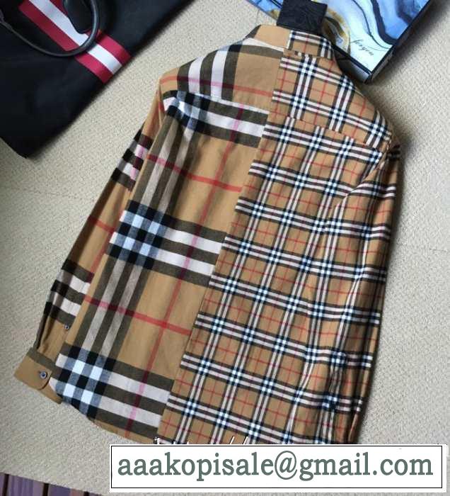 2019トレンドカラー秋冬セール バーバリー BURBERRY シャツ  秋冬ファッションコーディネート