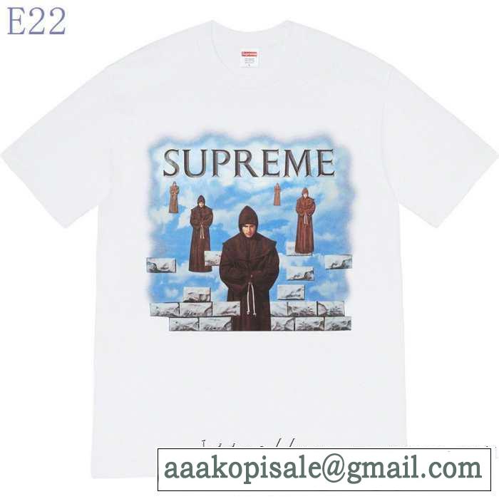 人気ファッション雑誌でも掲載 2色可選 シュプリーム最重要！2019秋冬トレンド  SUPREME 半袖Tシャツ 最新トレンドコーデおすすめ