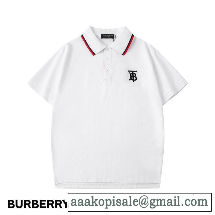 有名ブランドです　2色可選半袖Tシャツ　一目惚れ級に　バーバリー BURBERRY争奪戦必至　