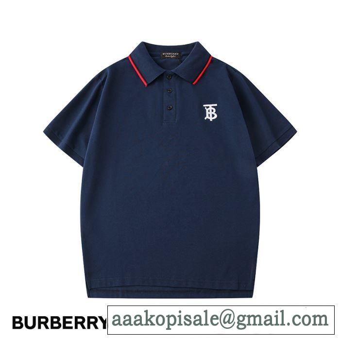 有名ブランドです　2色可選半袖Tシャツ　一目惚れ級に　バーバリー BURBERRY争奪戦必至　