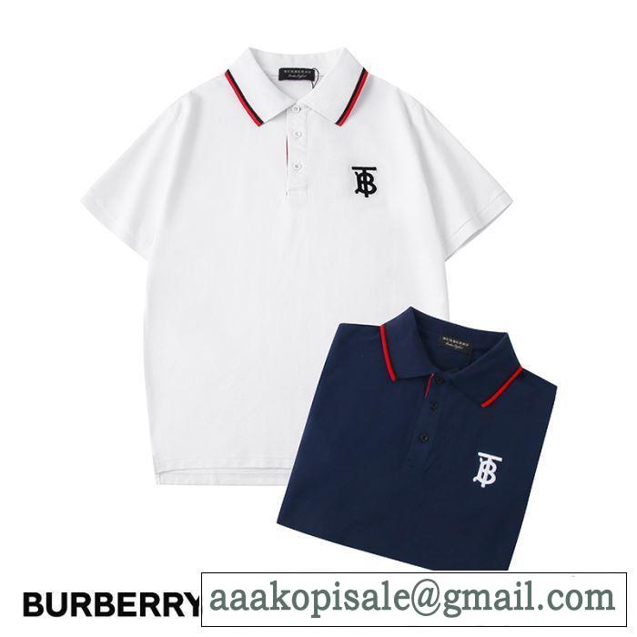 有名ブランドです　2色可選半袖Tシャツ　一目惚れ級に　バーバリー BURBERRY争奪戦必至　