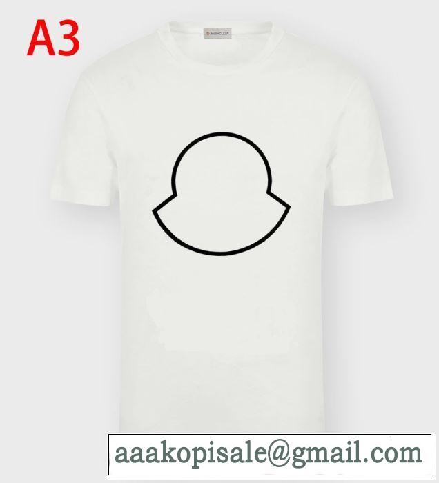 人気ランキング最高MONCLER Geniusプリント ｔシャツ モンクレール コピー メンズ 着こなしコットンウェア コーディネート 黒