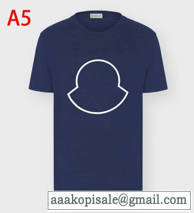 人気ランキング最高MONCLER Geniusプリント ｔシャツ モンクレール コピー メンズ 着こなしコットンウェア コーディネート 黒