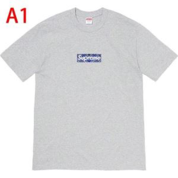 トレンド最先端のアイテム 多色可選  Tシャツ/半袖 Supreme 19FW Bandana Box Logo Tee 20SS☆送料込_半袖Tシャツ_メンズファッション_スーパーコピーブランド激安通販 専門店  
