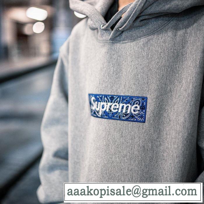 お値段もお求めやすい 多色可選 パーカー SUPREME Bandana Box Logo Hooded Sweatshirt 2020年春夏コレクション