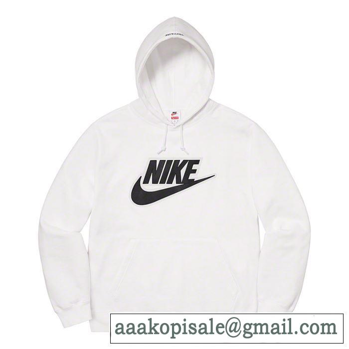 エレガントな雰囲気 3色可選 Supreme Nike Leather Hooded Sweatshirt 2020話題の商品 スタイルアップ