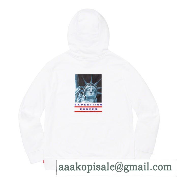 おしゃれに大人の必見 2色可選  Supreme 19FW TNF Statue of Liberty Hooded パーカー