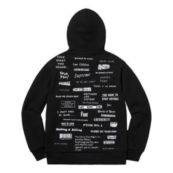 SUPREME 19FW STOP CRYING HOODED シュプリームVIP価格SALE SUPREME 2色可選 おしゃれさ抜群パーカ_ジャケット パーカー セーター コート_メンズファッション_スーパーコピーブランド激安通販 専門店  