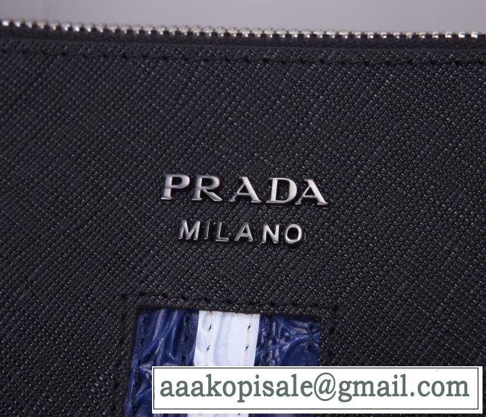 大人気柄 プラダ PRADA 価格帯が低い ビジネスバッグ 非常にシンプルなデザインな