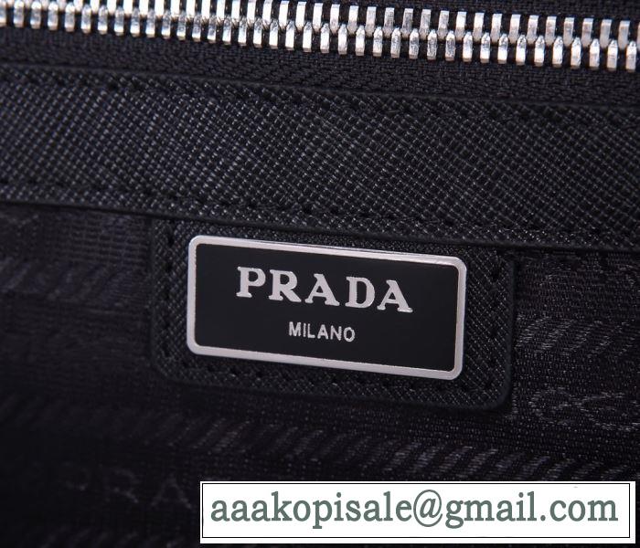 大人気柄 プラダ PRADA 価格帯が低い ビジネスバッグ 非常にシンプルなデザインな