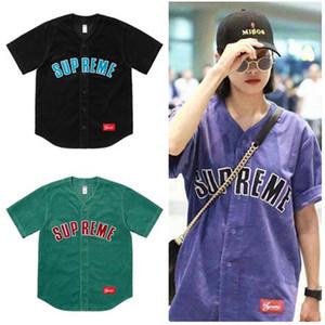 SUPREME SS18 Corduroy Baseball Jersey シュプリーム 通販 t シャツ スポーティー風 男女問わずに馴染み