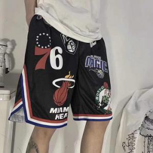 Nike x NBA Teams SUPREME コピー品 ショートパンツ プリント スポーティーな雰囲気 ゆるやか