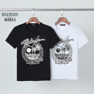 Balmain バルマンｔシャツコピー BIGなロゴがシンプルなＴシャツに存在感をプラス