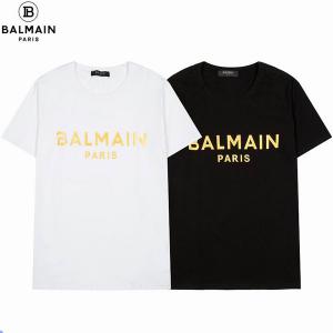 ブランドロゴを前にあしらったお馴染みの定番 BALMAINロゴメンズｔシャツ コピー