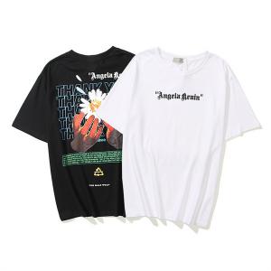 大好評だったビッグ個性シルエットTシャツ Palm Anglesブランドロゴ半袖コピー