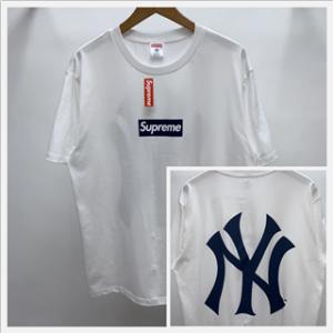Supreme x New York Yankees シュプリーム通販 半袖tシャツ ストリート感 幅広いコーデで活躍