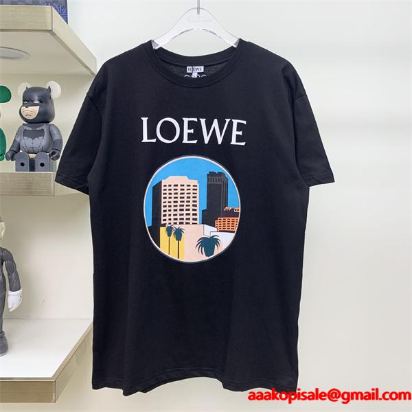 美品　LOEWE ロエベ　ネイビー　Tシャツ　メンズ