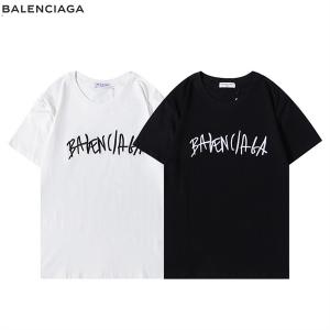 シンプルなカジュアルコーデ Balenciaga メンズ半袖ｔシャツ 2021人気ブランド新作